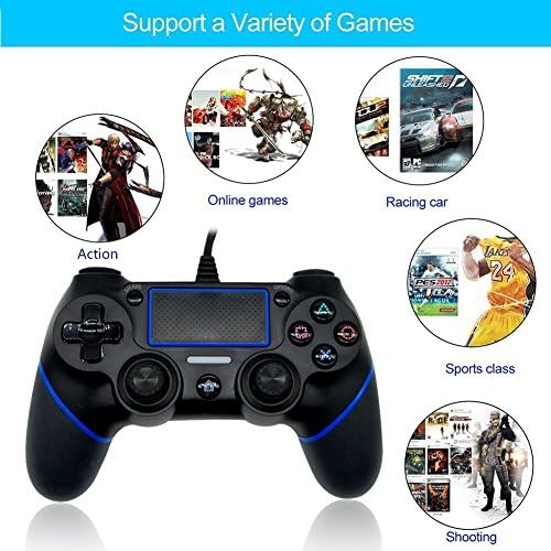 Gamepad para PlayStation 4 - Wired for PS4 Controller com Cable Blue