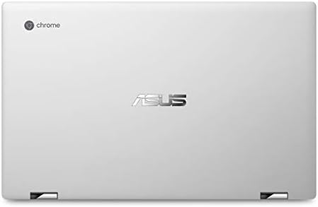 ASUS Chromebook Flip C434 2 em 1 laptop, tela de nanogelege de 14 tela sensível ao toque, processador Intel Core M3-8100Y, 4 GB de RAM, armazenamento EMMC de 32 GB, teclado de backlit, prata, Chrome OS, C434TA-DH342T