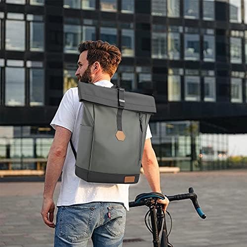 Mochila Bange Bicycle para homens, mochilas causais de moda se encaixa em laptop de 15,6 polegadas, mochila resistente à água…