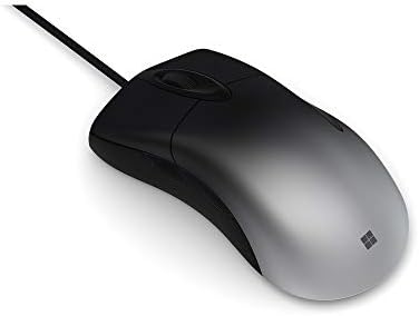 Microsoft Pro Intellimouse - sombra escura. Design ergonômico confortável com 2 botões personalizáveis, Wired, USB, mouse para jogos para PC/Laptop/Desktop