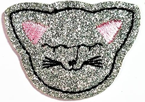 Kleenplus 3pcs. Mini Pretty Face Cat Liginas Costura Ferro em Patches Bordados Pet Seton Sticker Projetos de Craft Projetos Acessórios Costura