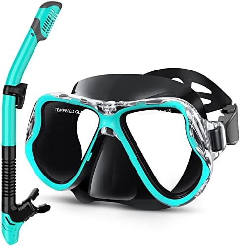 O maior conjunto de snorkel seco, vista panorâmica, máscara de mergulho anti-FOG, equipamento de snorkeling profissional