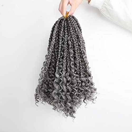 Balas de caixa de crochê de 12 polegadas Boho Box Bails Bails Bails Bails Hair Cabelo de Crochet Cabelo com Endias Curly
