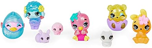 Hatchimals Colleggtibles, cesta de brinquedos da primavera com 5 e 3 animais de estimação, brinquedos infantis para meninas