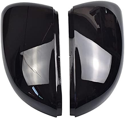 Tampa preta do espelho retrovisor, tampa do espelho lateral esquerdo esquerdo Caps para Golf 6 VI Mk6 GTI R Linha R20