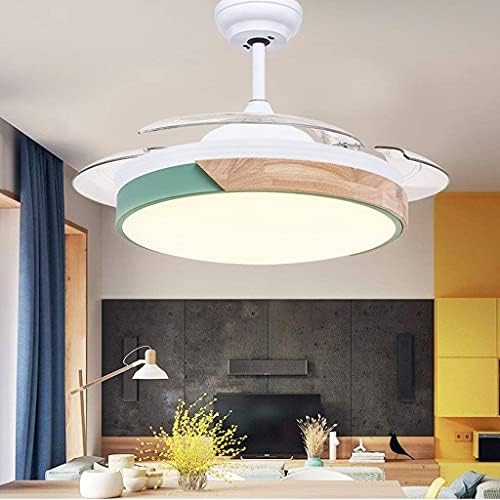 Lâmpada de ventilador de teto LED simples Yangbo LED Reputável Frequência Nórdica Frequência Madeira TECETO DE TELO DE TELO