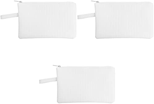 Valiclud 3 PCs bolsas Ladies Bolsa de higienetril Mobile Branco para Bolsa Bolsa Dinheiro Multifuncional Viagem Cosmética