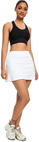 Saias de tênis plissadas de Toumett para mulheres com bolsos shorts Athletic Golf Skorts Awear Active Running Workout Sports