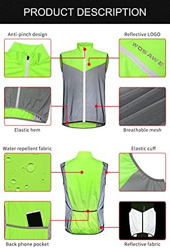 Flystpp Night Sports Running Running Securt Cycling Cycling Signal Vest Bicycle Safety Reffortive Colet