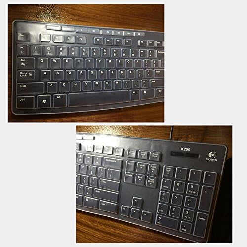 O teclado de silicone transparente transparente cobre guarda de pele para Logitech MK275 MK200 K200 MK260 K260 MK270 K270