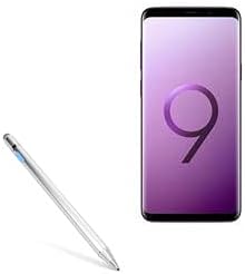 Caneta de caneta para ondas de ondas de caixa para Samsung Galaxy S9 Plus - acumulação de caneta ativa, caneta eletrônica com ponta Ultra Fine para Samsung Galaxy S9 Plus - prata metálica