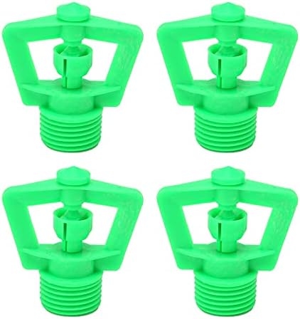 10pcs g1/2 fios masculinos 360 graus aspersores rotativos, para regar estufas, jardins, gramados, vegetais