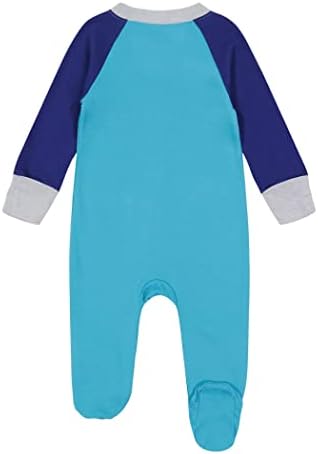 Under Armour Baby-Boys Coverall Footie, Fechamento com tirolesa, logotipo e designs impressos