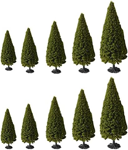 DOITOOL 10pcs Modelo árvores Modelos mistas Tree Trees Trees Cenário da ferrovia Diorama Arquitetura Trees Bush Trees